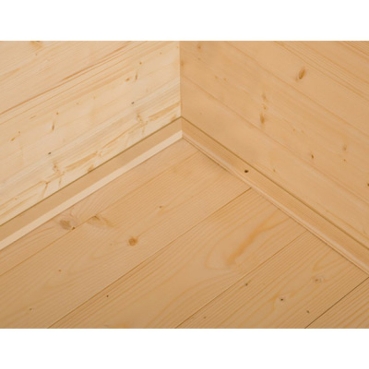 Weka 45 mm Weekendhaus 138 A mit Vordach (200 cm) in 2 Grössen