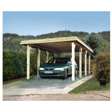 Preview: Weka Carport 609 mit hoher Schneelast