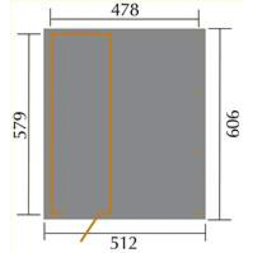 Preview: Weka EinzelCarport 607 Gr. 3 inkl. XXL-Geräteraum