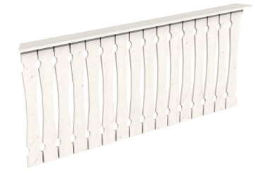 Brüstung Balkonschalung 210 x 96 cm, Fichte, verschiedene Farben