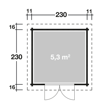 Preview: Wolff Finnhaus Leila 2323 imprägniert