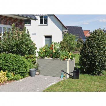 Karibu Hochbeet 1 in seidengrau