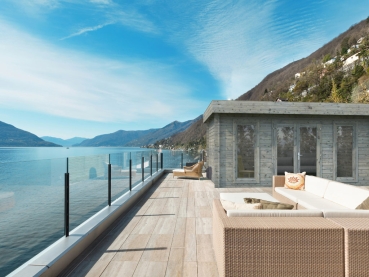 Preview: Palmako Blockbohlenhaus Bret 19,9 m² 44 mm naturbelassen