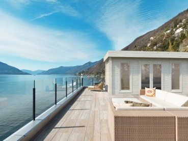 Preview: Palmako Blockbohlenhaus Bret 19,9 m² 44 mm naturbelassen