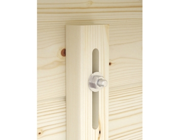 Palmako Blockbohlenhaus Ella 13,1+3,9 m² 28 mm naturbelassen