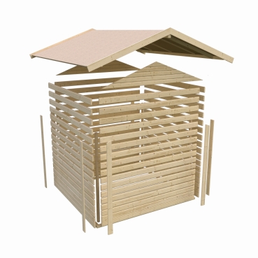 Karibu Dalin 1 Gerätehaus 14 mm