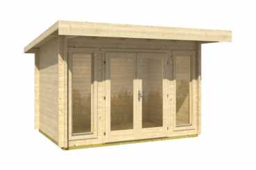 Gartenhaus BARBADOS mini 350x260 cm, 44mm Bohlen ISO