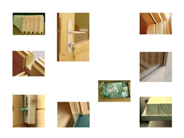 Palmako Blockbohlenhaus Ines 11,1 m² 44 mm naturbelassen