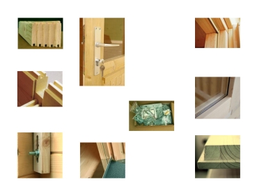 Palmako Blockbohlenhaus Irene 13,9 m² 34 mm naturbelassen