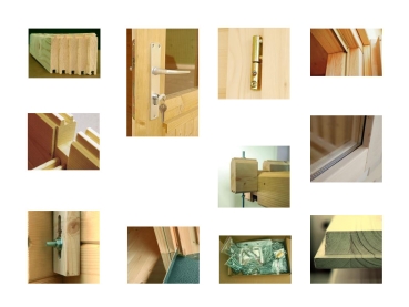 Preview: Palmako Blockbohlenhaus Irene 27,7 m² 70 mm naturbelassen