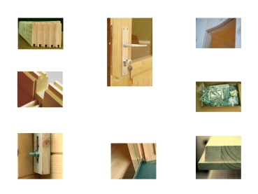 Preview: Palmako Blockbohlenhaus Iris 9,6 m² 28 mm naturbelassen