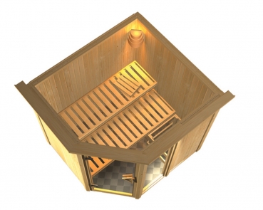 Karibu Sauna Fiona 1 (Eckeinstieg) NEU