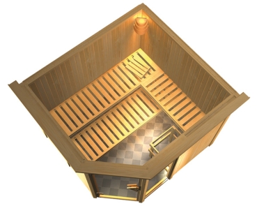 Karibu Sauna Fiona 3(Eckeinstieg)