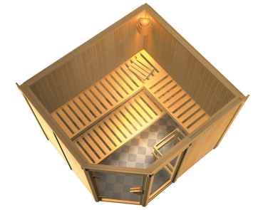 Karibu Sauna Fiona 3(Eckeinstieg)