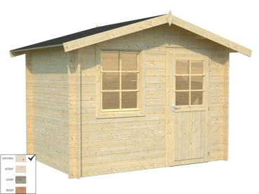 Palmako Blockbohlenhaus Klara 4,7 m² 28 mm naturbelassen