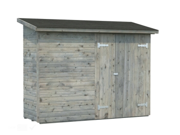 Preview: Palmako Gerätehaus, Anlehnhaus Leif 2,2 m² 16 mm naturbelassen