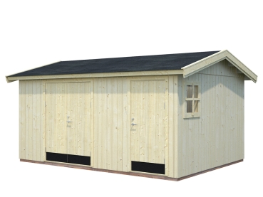 Preview: Palmako Gerätehaus Olaf 13,5 m² naturbelassen