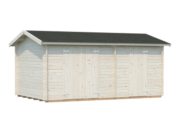 Palmako Gerätehaus BBH Jari 14,5 m² 28 mm naturbelassen