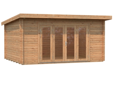 Preview: Palmako Blockbohlenhaus Lea 14,2 m² 44 mm naturbelassen
