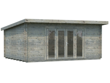 Preview: Palmako Blockbohlenhaus Lea 19,4 m² 44 mm naturbelassen