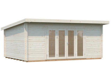 Preview: Palmako Blockbohlenhaus Lea 19,4 m² 44 mm naturbelassen