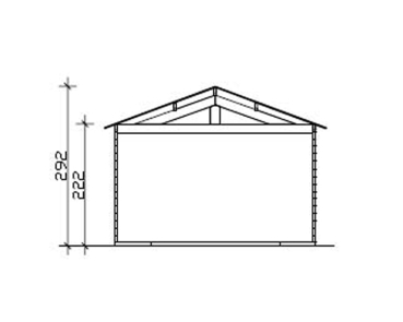 Skan Holz 45 mm Garage Holzgarage Varberg 1/2/3
