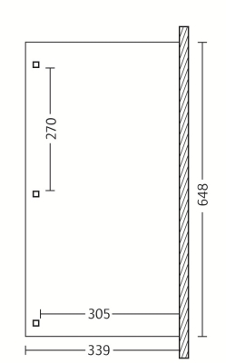 Skan Holz Terrassenüberdachung Venezia mit Mittelpfosten Breite 648 cm in vier Grössen