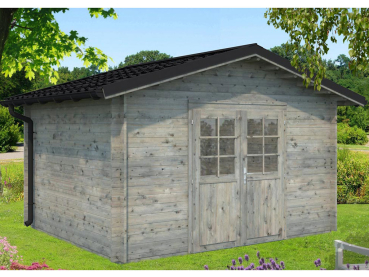 Palmako Blockbohlenhaus Tina 10,4 m² 34 mm mit Metalldach