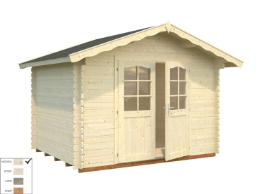 Preview: Palmako Blockbohlenhaus Vivian 6,9 m² 28 mm naturbelassen