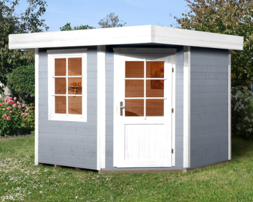 Weka Designhaus 213+ mit extra hoher Tür - 28 mm Grösse 2