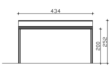 Preview: Terrassenüberdachung Genua 434 x 257 cm, Aluminium, weiss oder anthrazit Preview: Terrassenüberdachung Genua 434 x 257 cm, Aluminium, weiss oder anthrazit
