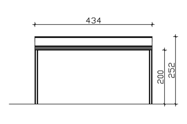 Preview: Terrassenüberdachung Modena 434 x 257 cm, Aluminium, weiss oder anthrazit mit Echtglas Preview: Terrassenüberdachung Modena 434 x 257 cm, Aluminium, weiss oder anthrazit mit Echtglas