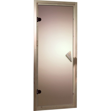 Karibu bronzierte Ganzglastür für 38/40 mm Kabinen CLASSIC