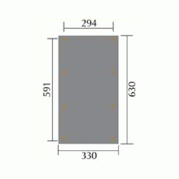 Preview: Weka Carport 609 mit hoher Schneelast