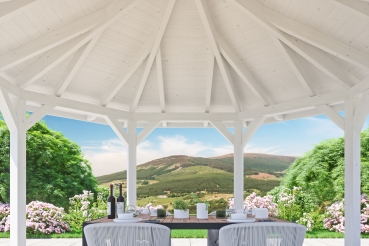 Preview: Skanholz Pavillon Nancy 2, Leimholz, weiss