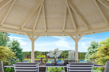 Preview: Skanholz Pavillon Nice 3, Leimholz, natur