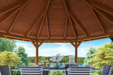 Preview: Skanholz Pavillon Nice 4, Leimholz, nussbaum