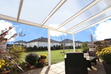 Terrassenüberdachung Garda 648 x 357 cm, Aluminium, weiss oder anthrazit