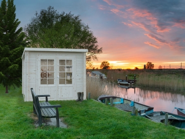 Palmako Blockbohlenhaus Ella 6,9 m² 28 mm naturbelassen