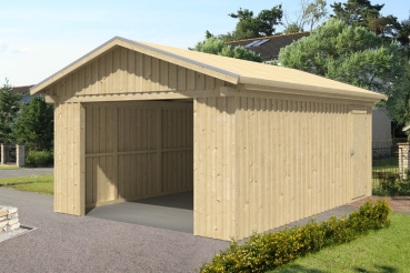 Skan Holz 45 mm Garage Holzgarage Falun 1 / 2