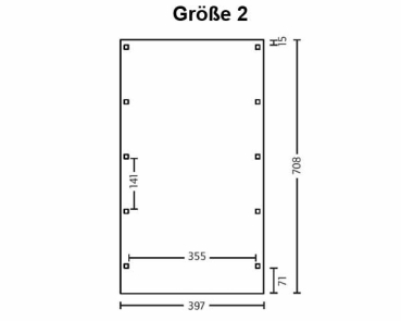 Preview: SkanHolz Einzelcarport Profil Friesland 397 x 708 cm