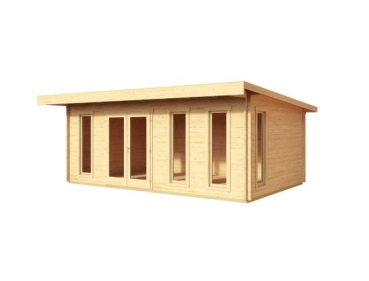 Lasita Maja Gartenhaus BARBADOS 6 in  44 mm Doppelnut; inkl. Boden