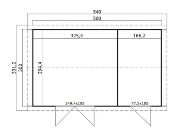 Lasita Maja Gartenhaus TUVALU XL inkl. Boden
