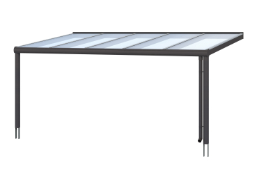 Terrassenüberdachung Genua 541 x 357 cm, Aluminium, weiss oder anthrazit