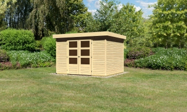 Woodfeeling Gartenhaus Askola  5 - 19 mm in terragrau oder natur