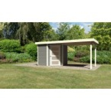 Woodfeeling Gartenhaus Schwandorf 5 mit Anbau 275 cm