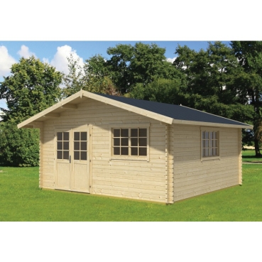 Lasita Maja Gartenhaus GOTLAND 7 F; 505x505 cm; 44mm Blockbohlen; inkl. Boden