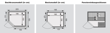 Woodfeeling Sauna Elea - 38 mm Massivholz Aktionssauna