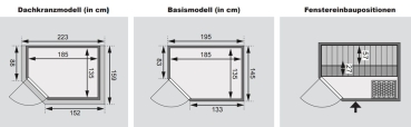 Woodfeeling Sauna Jella - 38 mm Massivholz Aktionssauna