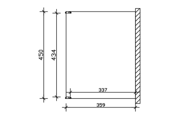 Terrassenüberdachung Novara 450 x 359 cm, Leimholz, natur + 4 Lasuren/Grundierung nach Wahl
